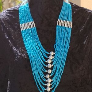 🌸 4/$50 Turquoise beaded Necklace